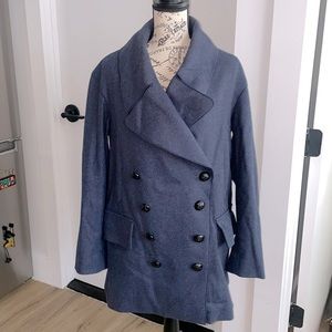 Burberry Wool Navy Peacoat